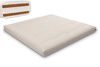 Matrace 200x200 přírodní s latexem a 2x kokosem - Futon Pascall Comfort Relax Hard Ecru