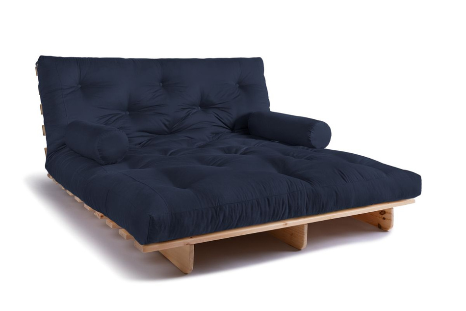 Rozkládací pohovka 160x200 - Slim Basic Classic - Pascall Futon Námořnická modrá