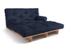 Rozkládací pohovka 140x200 - Slim Exclusive Classic - Pascall Futon Námořnická modrá