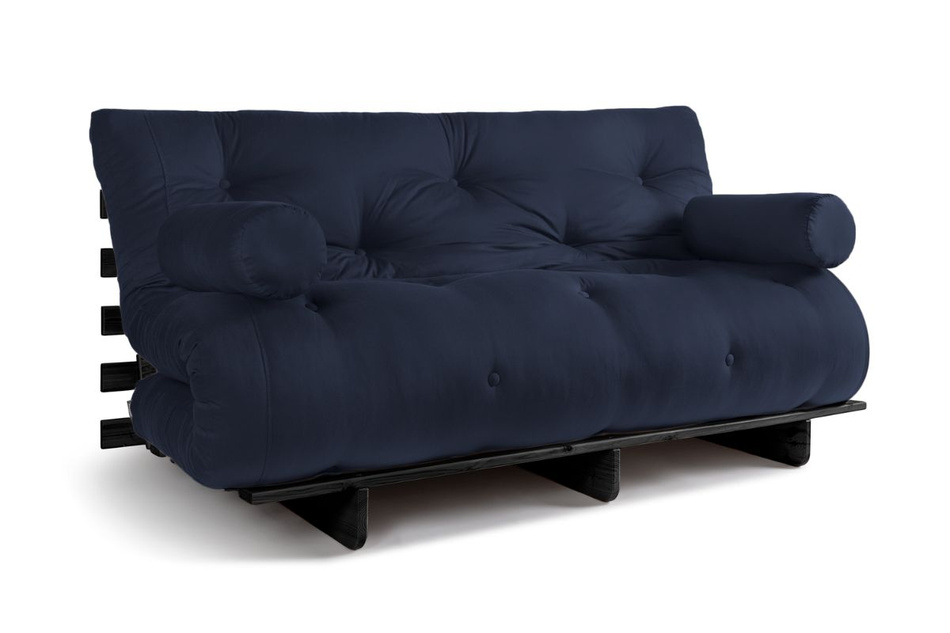 Rozkládací pohovka 160x200 - Slim Comfort Black - Pascall Futon Námořnická modrá