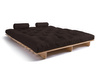 Rozkládací pohovka 180x200 - Slim Basic Classic - Pascall Futon Hnědá barva