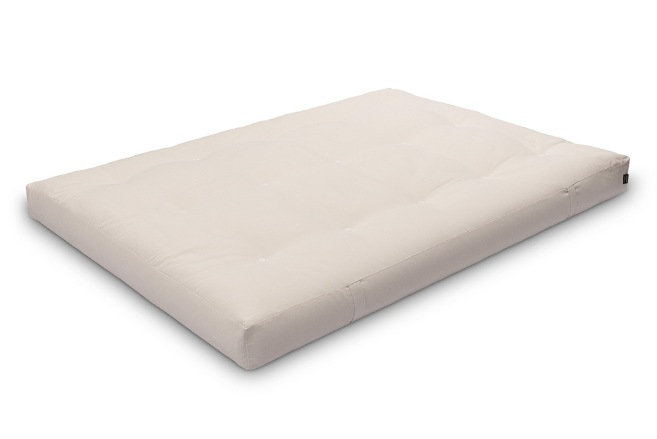 Matrace 140x200 přírodní s vlnou, kokosem a 2x latexem - Futon Pascall Comfort Wool Ecru
