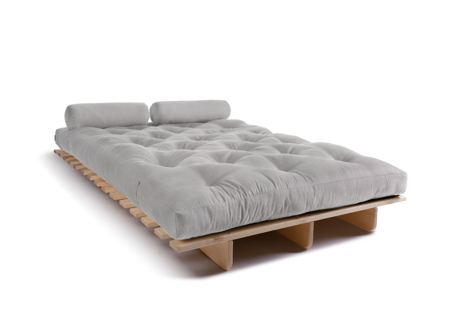 Rozkládací pohovka 120x200 - Slim Comfort Classic - Pascall Futon Popel holubice