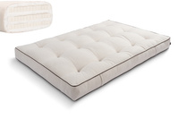 Matrace 140x200 přírodní s latexem - Futon Pascall Comfort Trio Latex Kedro Povlečení