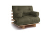 Rozkládací pohovka 90x200 - Slim Basic Classic - Pascall Futon Khaki
