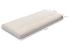 Matrace 90x200 přírodní s vlnou, kokosem a 2x latexem - Futon Pascall Comfort Wool Grey