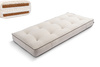 Matrace 90x200 přírodní s vlnou, latexem a 2x kokosem - Futon Pascall Comfort Wool Hard Kedro Povlečení
