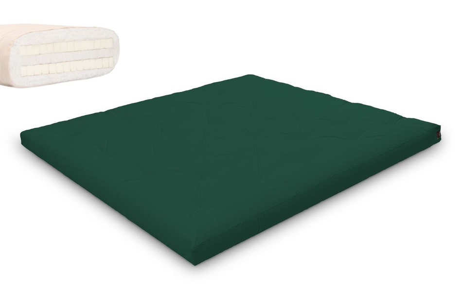 Matrace 180x200 přírodní s latexem - Futon Pascall Slim Duo Latex Bottle Green