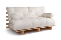 Rozkládací pohovka 160x200 - Slim Comfort Classic - Pascall Futon Ecru