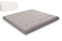 Matrace 200x200 přírodní - Futon Pascall Medium Natural Grey