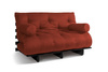 Rozkládací pohovka 140x200 - Slim Comfort Black - Pascall Futon Zdění