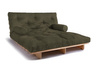 Rozkládací pohovka 160x200 - Slim Exclusive Classic - Pascall Futon Khaki