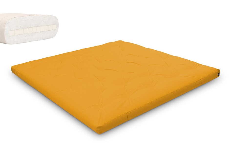 Matrace 200x200 přírodní s latexem - Futon Pascall Slim Latex Honey