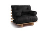 Rozkládací pohovka 90x200 - Slim Comfort Classic - Pascall Futon Black