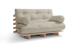 Zahradní pohovka 160x200 rozkládací - Freedom Classic - Pascall Futon Gris