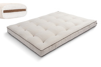 Matrace 160x200 přírodní s kokosem - Futon Pascall Medium Coco Kedro Povlečení