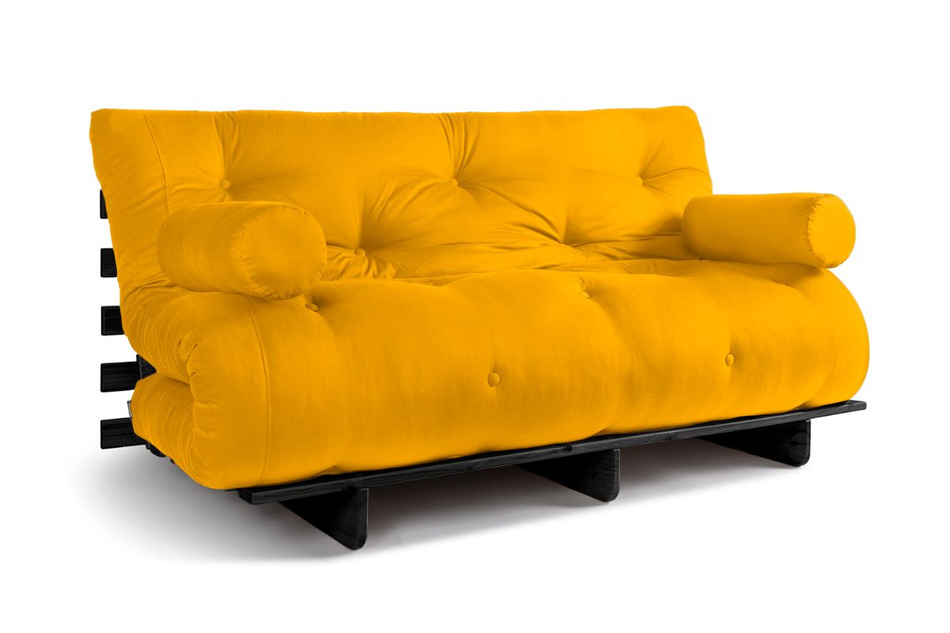 Rozkládací pohovka 160x200 - Slim Comfort Black - Pascall Futon Honey