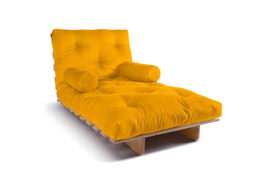 Rozkládací pohovka 90x200 - Slim Exclusive Classic - Pascall Futon Honey
