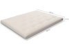 Matrace 160x200 přírodní s latexem - Futon Pascall Slim Latex Láhev zelená