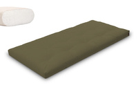 Matrace 90x200 přírodní - Futon Pascall Slim Natural Khaki