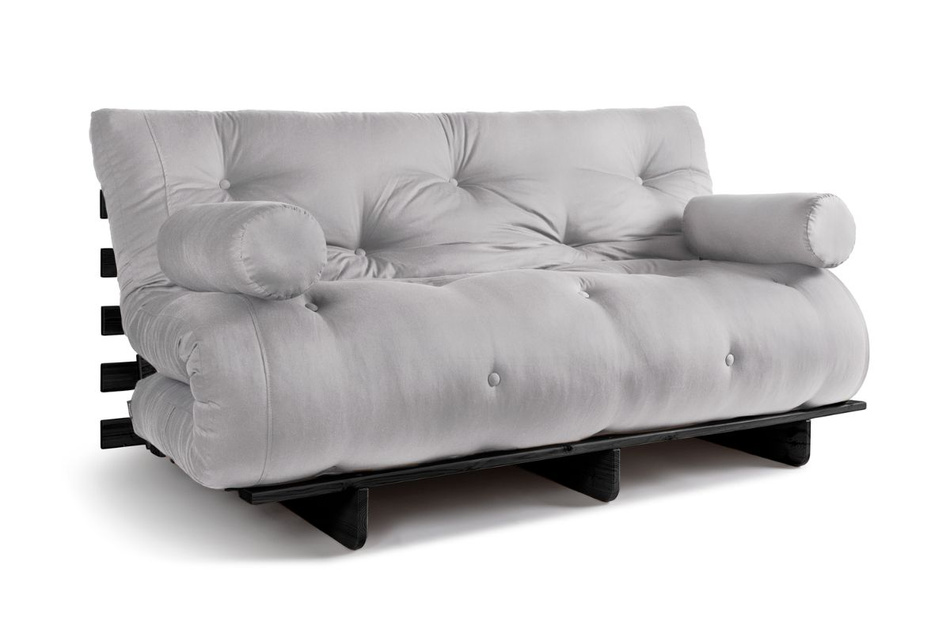 Rozkládací pohovka 160x200 - Slim Exclusive Black - Pascall Futon Popel holubice
