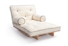 Rozkládací pohovka 90x200 - Slim Basic Kedro Classic - Pascall Futon Ecru