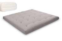 Futon Pascall Medium Duo Latex - Matrace 200x200 Grey - přírodní s latexem