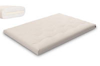 Matrace 140x200 přírodní s latexem - Futon Pascall Slim Latex Ecru