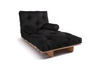 Rozkládací pohovka 90x200 - Slim Exclusive Classic - Pascall Futon Black