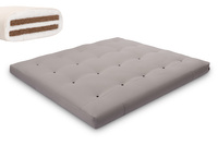 Matrace 140x200 přírodní s kokosem - Futon Pascall Medium Duo Coco Grey