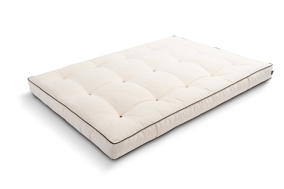 Matrace 120x200 přírodní s latexem - Futon Pascall Medium Duo Latex Kedro Ecru