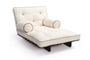 Rozkládací pohovka 90x200 - Slim Basic Kedro Black - Pascall Futon Ecru
