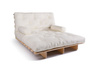 Rozkládací pohovka 120x200 - Slim Comfort Classic - Pascall Futon Ecru