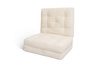 Skládací matrace 90x200 - Futon Pascall Flex Natural Ecru