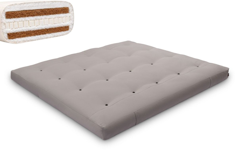 Matrace 180x200 přírodní s latexem a 2x kokosem - Futon Pascall Comfort Relax Hard Grey