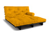 Rozkládací pohovka 160x200 - Slim Exclusive Black - Pascall Futon Honey