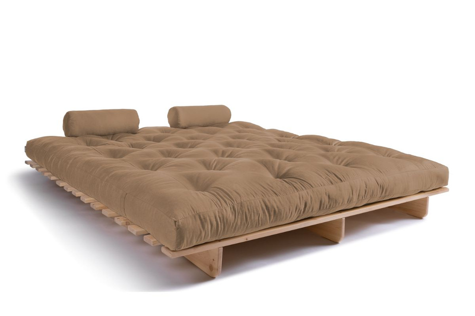 Rozkládací pohovka 180x200 - Slim Basic Classic - Pascall Futon Béžová barva