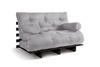 Rozkládací pohovka 120x200 - Slim Basic Black - Pascall Futon Popel holubice