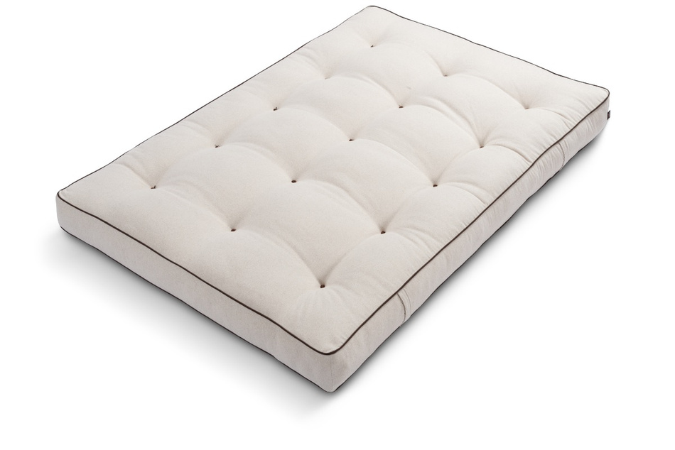 Matrace 120x200 přírodní s vlnou, kokosem a 2x latexem - Futon Pascall Comfort Wool Kedro Povlečení