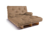 Rozkládací pohovka 120x200 - Slim Comfort Classic - Pascall Futon Béžová barva