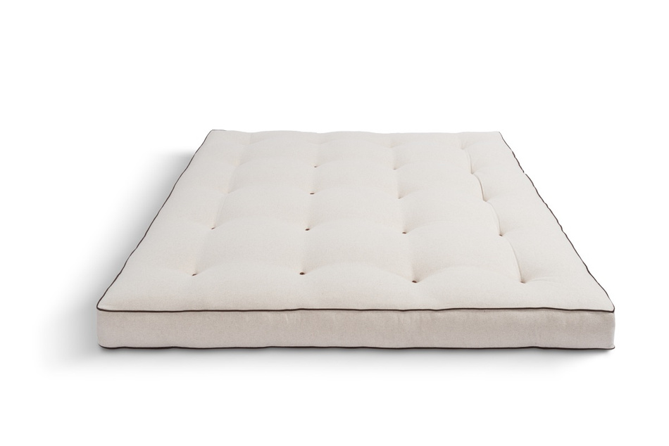 Matrace 200x200 přírodní s kokosem - Futon Pascall Medium Duo Coco Kedro Povlečení
