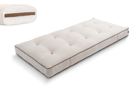 Matrace 90x200 přírodní s kokosem - Futon Pascall Medium Coco Kedro Povlečení