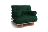 Rozkládací pohovka 90x200 - Slim Exclusive Classic - Pascall Futon Bottle Green