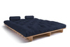 Rozkládací pohovka 180x200 - Slim Basic Classic - Pascall Futon Námořnická modrá