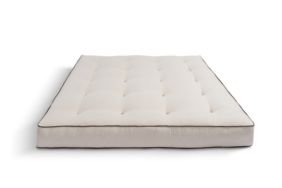 Matrace 200x200 přírodní s vlnou, kokosem a 2x latexem - Futon Pascall Comfort Wool Kedro Povlečení