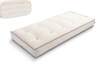 Matrace 90x200 přírodní s latexem - Futon Pascall Comfort Trio Latex Wool Kedro Ecru