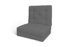 Skládací matrace 70x200 s latexem - Futon Pascall Flex Latex Grey