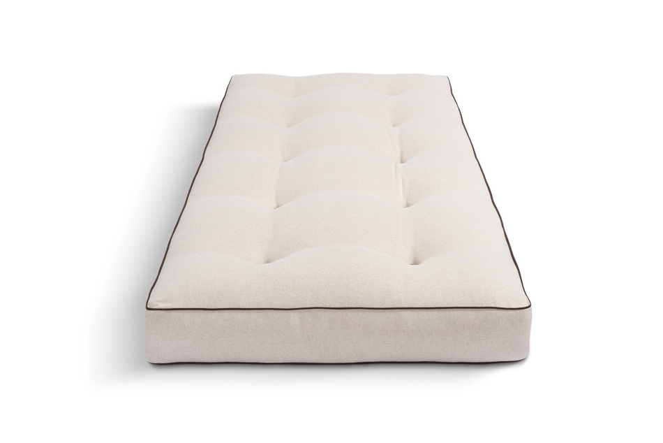 Matrace 90x200 přírodní s latexem - Futon Pascall Comfort Trio Latex Wool Kedro Povlečení
