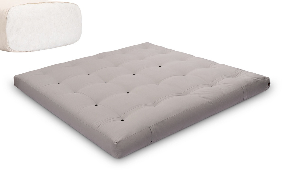 Matrace 200x200 přírodní - Futon Pascall Comfort Natural Grey