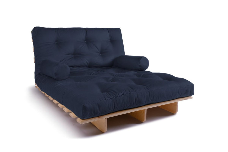 Rozkládací pohovka 120x200 - Slim Exclusive Classic - Pascall Futon Námořnická modrá